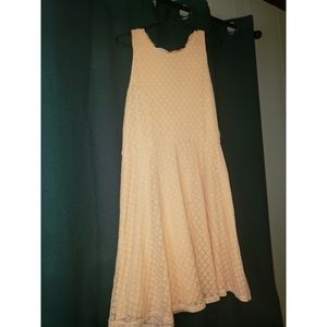 Peach skater dress